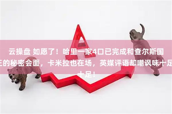 云操盘 如愿了!哈里一家4口已完成和查尔斯国王的秘密会面,卡米拉也在场,英媒评语却嘲讽味十足!