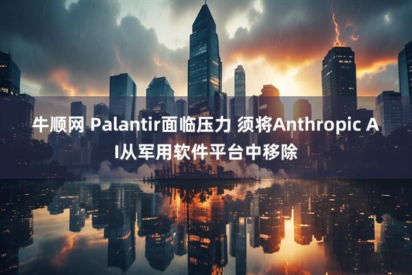 牛顺网 Palantir面临压力 须将Anthropic AI从军用软件平台中移除